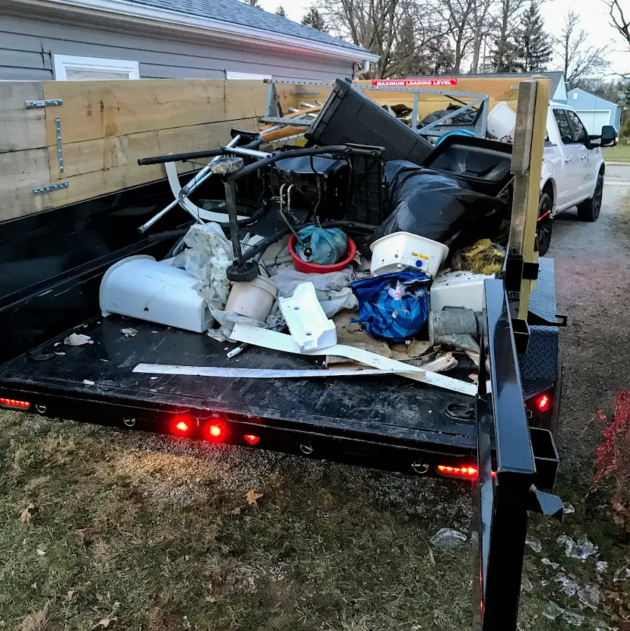 Roll-off dumpster delivered to a residential driveway in Boylston